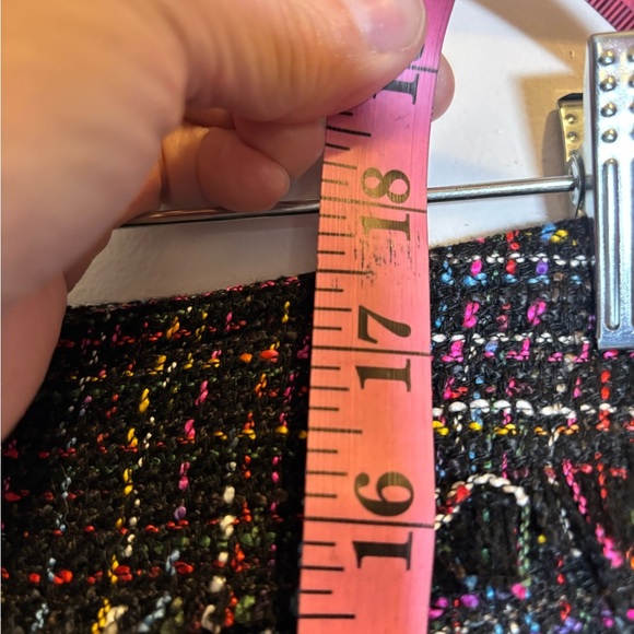 H&M Chic Multicolor Tweed Mini Skirt Size 8 NWT - Picture 5 of 8